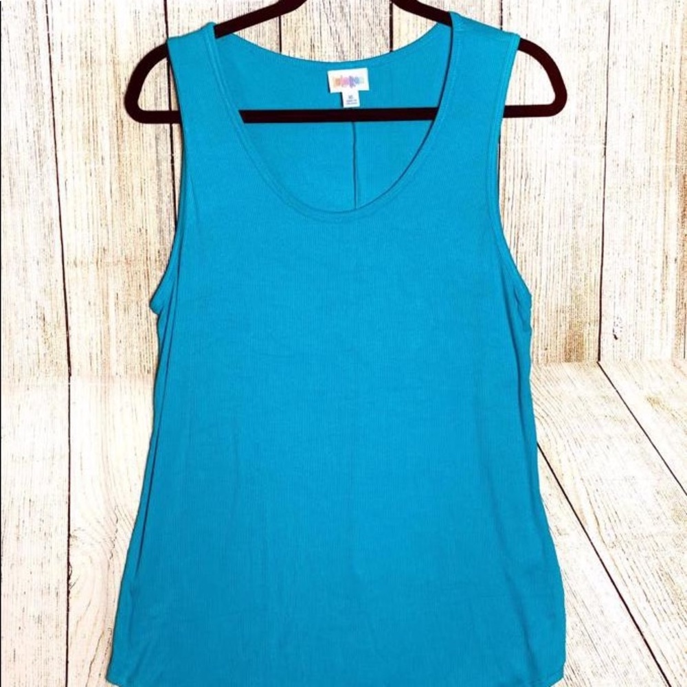 NWT LuLaRoe Turquoise Tank, Small (6/8)
